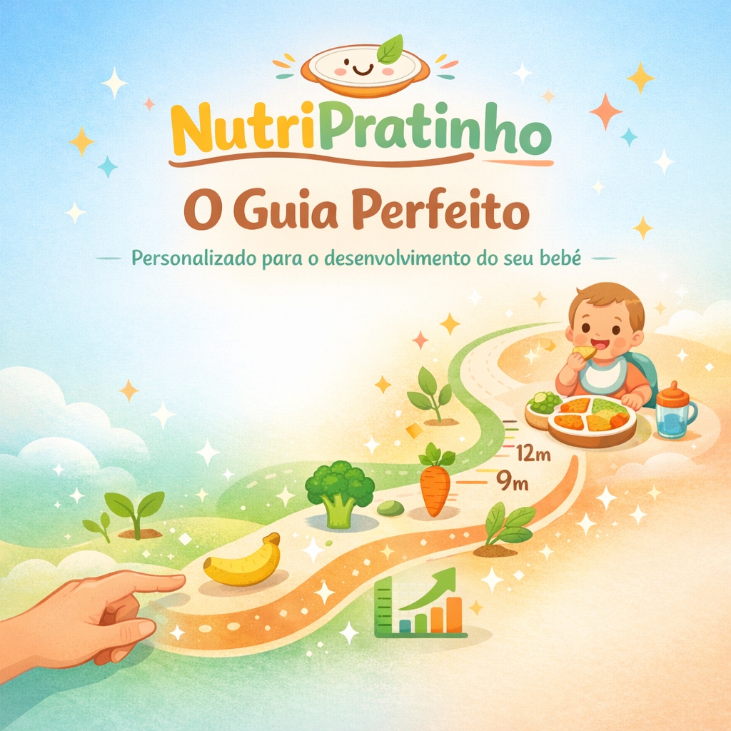 Bebê comendo saudável